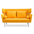 Moderne Design Klassische Stil Wohnzimmer Weiche Stoff Sofa mit Metall Bein